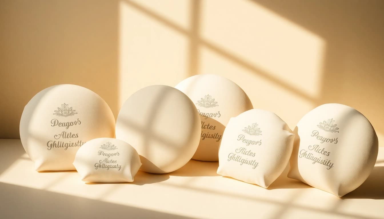 Individuell bedruckte Kleiderbügel präsentieren kreative Designs und hochwertige Materialien in einem ansprechenden Setting.