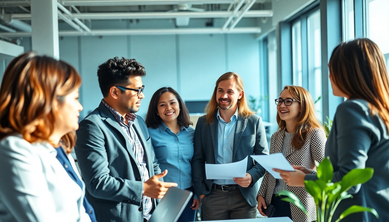 Headhunter Ingenieure matching professionals in a collaborative office environment.
