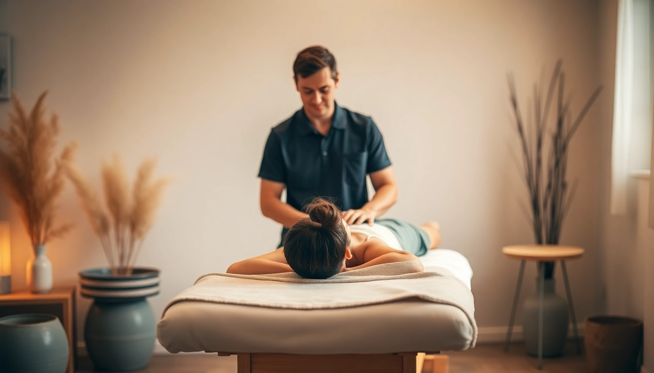 Practitioner providing Osteopathie Berlin treatment on a patient, emphasizing care and professionalism.