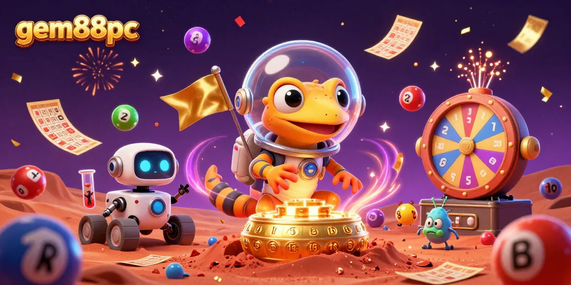 Experience the engaging world of gem88pc with vibrant casino elements and a Martian discovery.