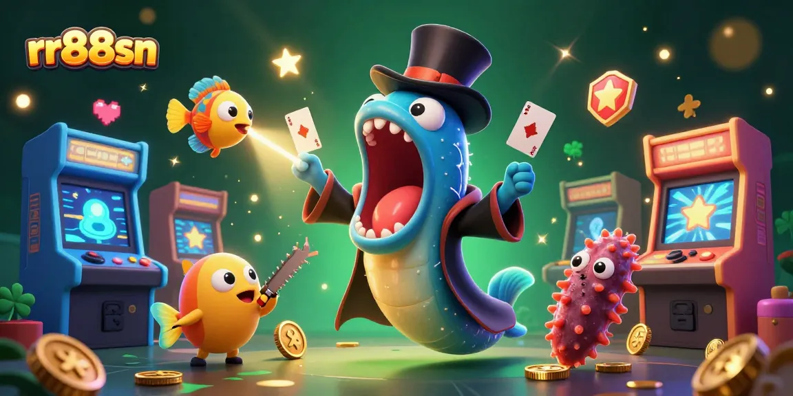 Experience thrilling games with rr88sn's vibrant underwater casino adventure featuring unique characters.