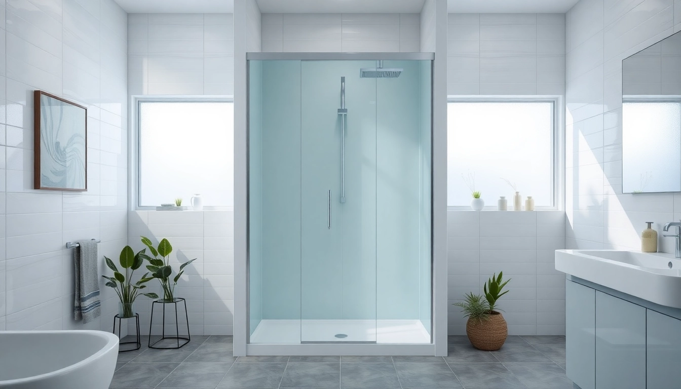 Dusche 100x100 in einem modernen Badezimmer mit stilvollen Fliesen und natürlichem Licht.