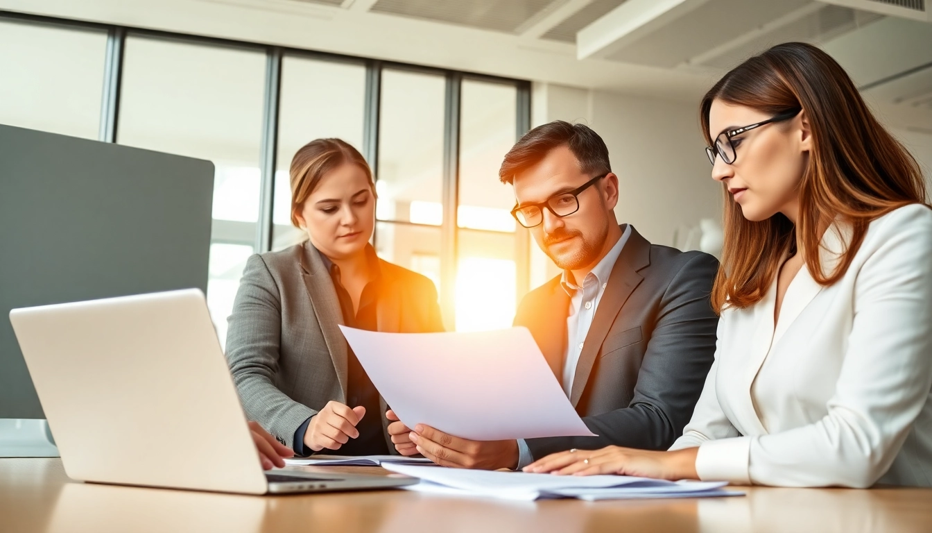 Headhunter Ingenieure in einem modernen Büro, das professionelle Rekrutierung zeigt.