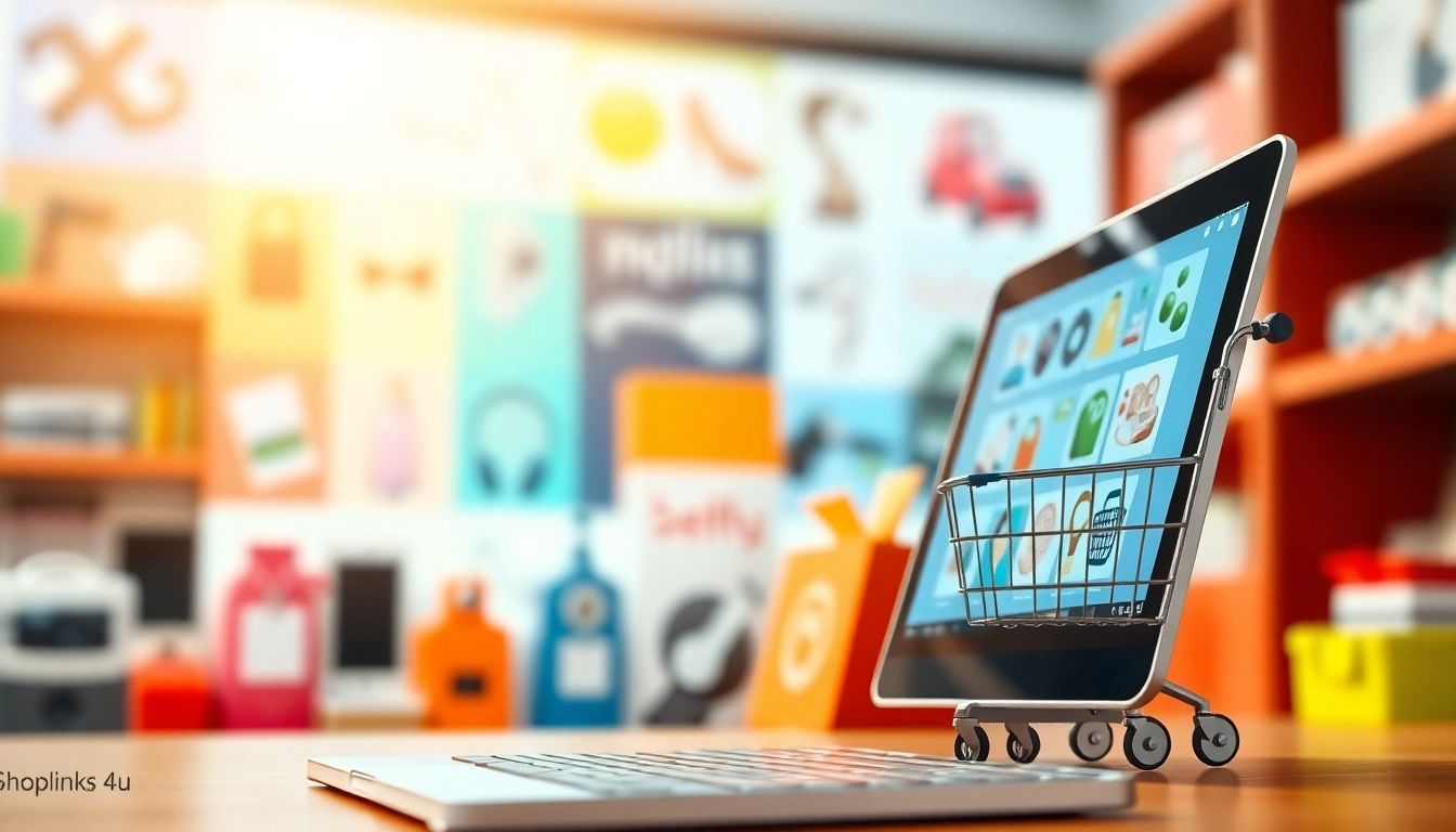 Shoplinks 4u präsentiert eine Vielfalt an Produkten in einem modernen Online-Shop.