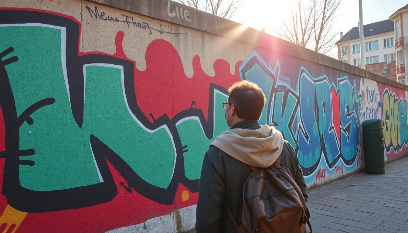 Entdecke faszinierendes Graffiti München, lebendiges Wandgemälde in urbaner Umgebung mit kreativen Details.