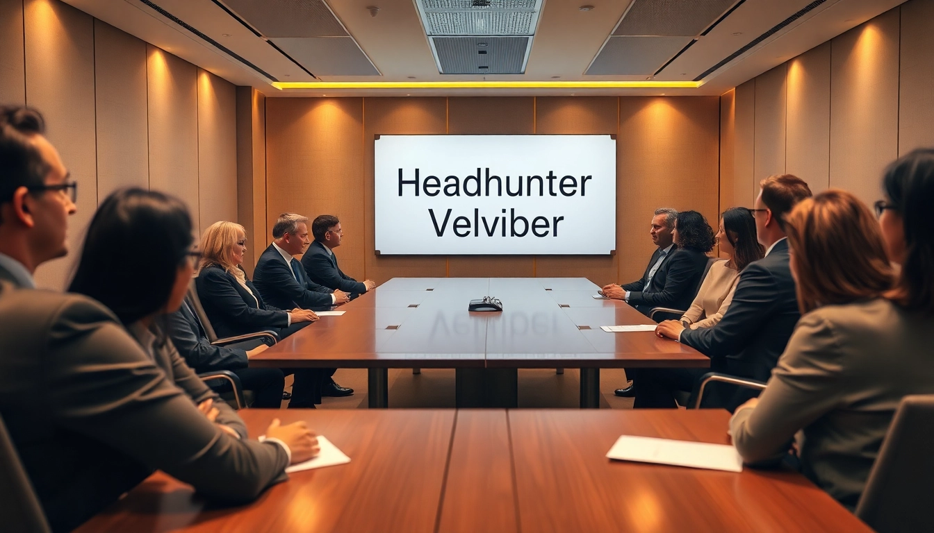 Professionelle Besprechung zum Headhunter Vertrieb mit engagierten Teilnehmern.