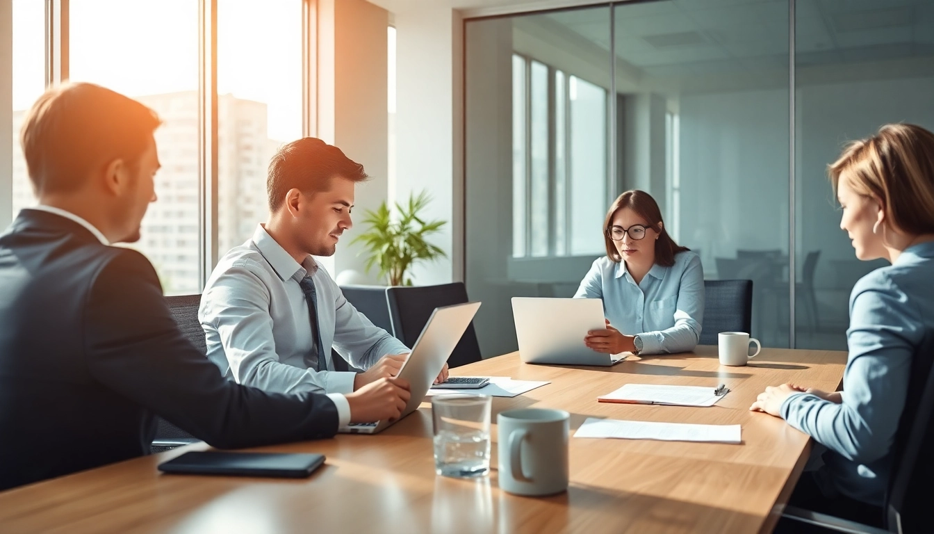 Visualisierung einer effektiven Personalvermittlung in einem modernen Büro mit engagierten Mitarbeitern.
